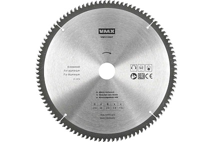 Диск пильный по алюминию (255х30 мм; z100) VMX 512487