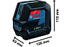 Комби-лазер Bosch GCL 2-50G + RM10 + клипса + кейс 0601066M02