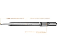 Зубило пикообразное 600 мм ПРОФЕССИОНАЛ Зубр 29375-00-600