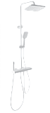 Душевая стойка Wonzon&Woghand Muse Legato WW-B4129-MW термостат, белый матовый