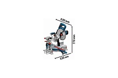 Аккумуляторная торцовочная пила Bosch GCM 18V-216 0601B41000