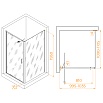Душевой уголок RGW Stilvol SV-145B (SV-05B + Z-050-2B) 100x110 прозрачное, черный 703214501-14