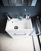 Мебель для ванной 1MarKa Lira 40 см подвесная, левая белый глянец