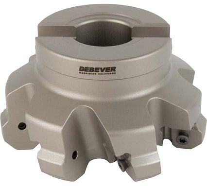 Корпус фрезы для обработки торца Standard D=100 мм, dпос=32 мм, 45°, 7 кромок Debever Machining Solutions DB-S-FP1645A32D100Z07