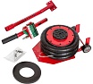 Подкатной пневматический домкрат Rockforce 3 т (6-12 bar, h min 135 мм, h max 420 мм, 3 подушки, Ø270 мм) RF-YHQD-3WT-270A(48278)