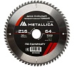 Диск пильный тонкий твердый сплав 216x30 мм, 64 зуб, Т=2.0 мм, по ламинату METALLICA Ultra 903599