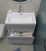 Мебель для ванной Marka One Bumble 60 см, напольная, 2 ящика