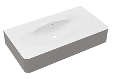 Тумба с раковиной Vincea Caprise 100 см светло-серый матовый