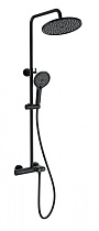 Душевая стойка Wonzon&Woghand Muse Corno WW-B2091-A-MB термостат, черный матовый