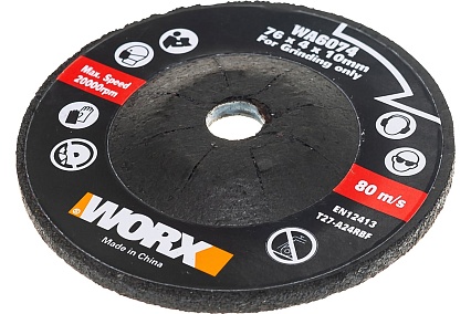 Шлифовальный диск 76х4х10 мм Worx WA6074