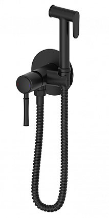 Смеситель Wonzon&Woghand Tor WW-88829073-MB с гигиеническим душем, черный матовый