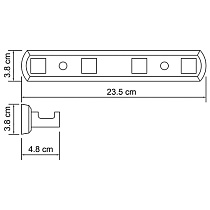 Крючок-кронштейн WasserKRAFT Dill K-3974