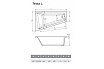 Акриловая ванна Vayer Tessa 160x100 см L