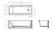 Акриловая ванна BelBagno BB712 170x73 см L/R