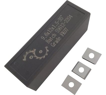 Нож сменный твердосплавный FHONK 9.6x12x1.5 HW 35 Z=2 (упаковка 10шт) 961215FK07-10