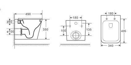 Подвесной унитаз WeltWasser Gelbach 041 MT-BL черный матовый, 10000008262