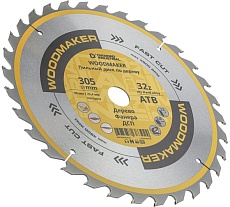 Диск пильный по дереву 305х30/25.4 мм Z=32 АТВ WoodMaker Diamond Industrial DIDD305Z32