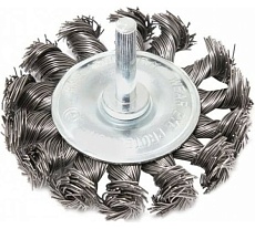 Кордщетка дисковая стальная витая 75 мм, в блистере Rockforce RF-BFR103(29071)