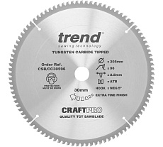 Пильный диск 305 мм 96 зубьев Trend CSB/CC30596