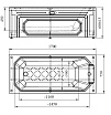 Акриловая ванна Радомир Уэльс 170х75