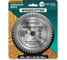 Диск пильный по дереву MKSS Toolbox WC1250 Woodcutter 125x48Тх22,23/20 мм WC12504822