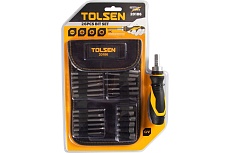 Набор вставок (бит) TOLSEN 1/4&quot;, PH, PZ, Torx, Slotted, 26 предметов 20186