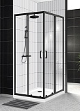 Душевой уголок BelBagno UNO-195-A-2-100-C-NERO 100x100 прозрачный, черный