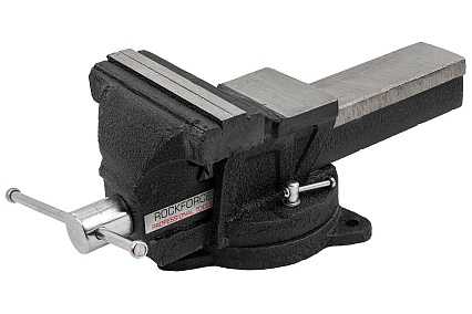 Тиски стальные поворотные с наковальней Rockforce 6" (150мм) RF-6540106(60514)