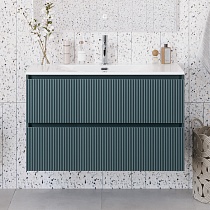 Мебель для ванной BelBagno Uno-Mini 100 см Голубой матовый