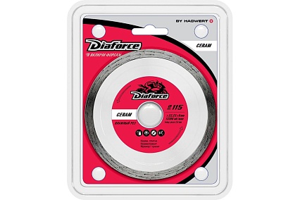 Диск алмазный Ceram 115x22.23x6х2.0 мм, влажный рез Diaforce 503115
