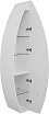 Шкаф-пенал De Aqua Эскалада RS1 35 см L, белый