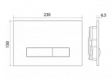 Кнопка смыва BelBagno Genova BB018-GV-BIANCO белый