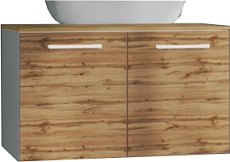 Тумба со столешницей Marka One Mix 60 см, подвесная, 2 двери, ЛДСП