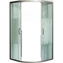 Душевой уголок Мономах ДУ 70/180 МЗ 70x70 прозрачное с рисунком, хром матовый, 10000005874