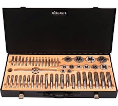 Набор метчиков и плашек VOLKEL M5-M20 HSS-G 55пр V48005