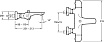 Смеситель для ванны Jacob Delafon Villette E23721-CP с термостатом