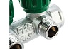 Регулирующий коллектор FAR 3/4" ВР-НР с 4 отв. 1/2" НР межосев. 45 мм, плс.упл. FK 3824 3412TP