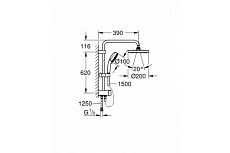 Душевая стойка Grohe Tempesta Cosmopolitan 200 27394002