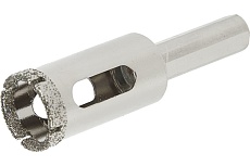 Сверло алмазное по стеклу и керамике (18х65 мм; трехгранный хвостовик) Тундра 1935835