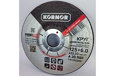 Диск шлифовальный по металлу 125x6x22 мм KORNOR 141252260