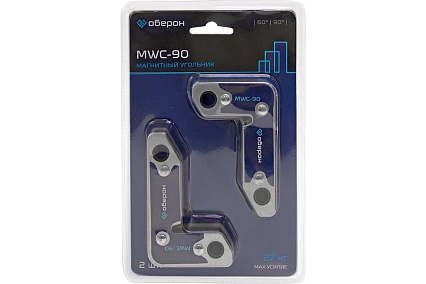 Магнитный угольник Оберон MWС-90, комплект 2 шт. JW-QC90