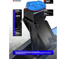 Домкрат подкатной гидравлический Forsage с длинной базой, 10т F-TR100001(16905)