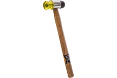 Рихтовочный молоток, комбинированная головка Sparta бойки 35 мм, деревянная ручка// 108305
