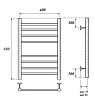 Полотенцесушитель электрический Point PN10146SE П8 40x60 хром