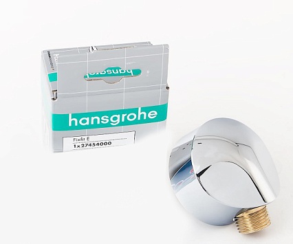 Шланговое подключение Hansgrohe Fixfit Е 27454000 без клапана обратного тока, хром