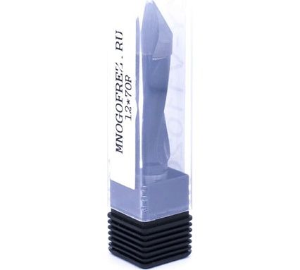 Сверло присадочное сквозное усиленное KJ2-V80208R (12х70 мм; хв-к 10 мм; правое вращение) МНОГОФРЕЗ 6634