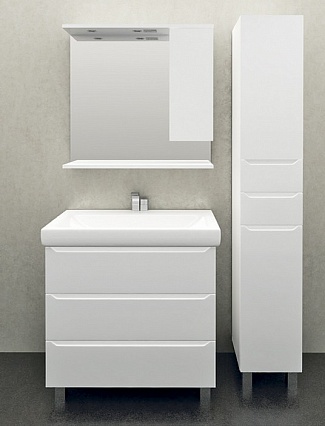 Мебель для ванной 1MarKa Кода 80Н, белый глянец