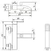 Смеситель для ванны Migliore Kvant ML.KVT-2701.CR с душем