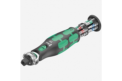 Отвертка с трещоткой и битами WERA 8009 Zyklop Pocket Set 1, 13 предметов WE-004280