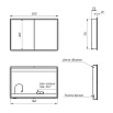 Зеркальный шкаф Lemark Element 120x80 с подсветкой LM120ZS-E, белый глянец